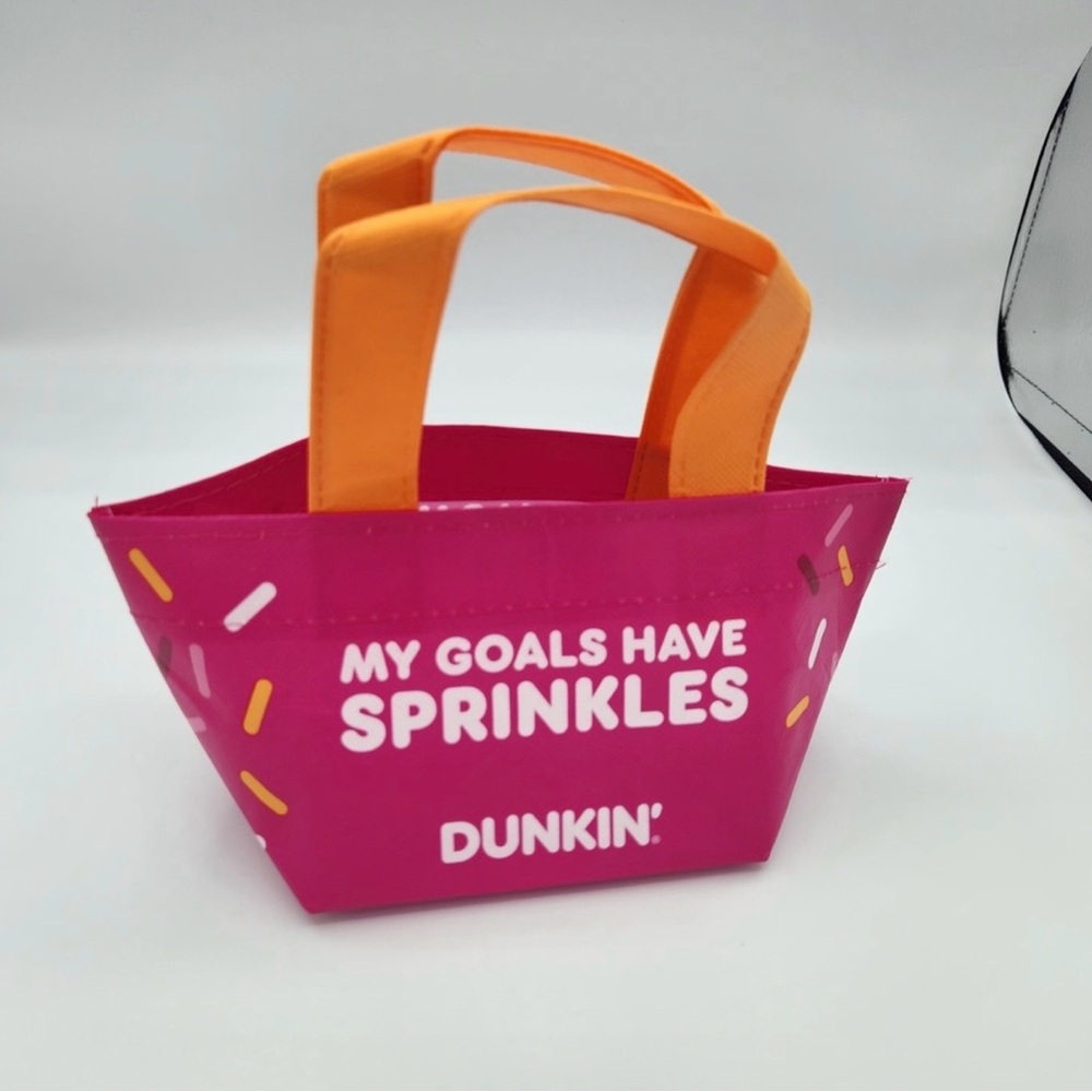🍩 2025 Dunkin' Donuts Exclusive Pink Mini Tote Bag 🍩